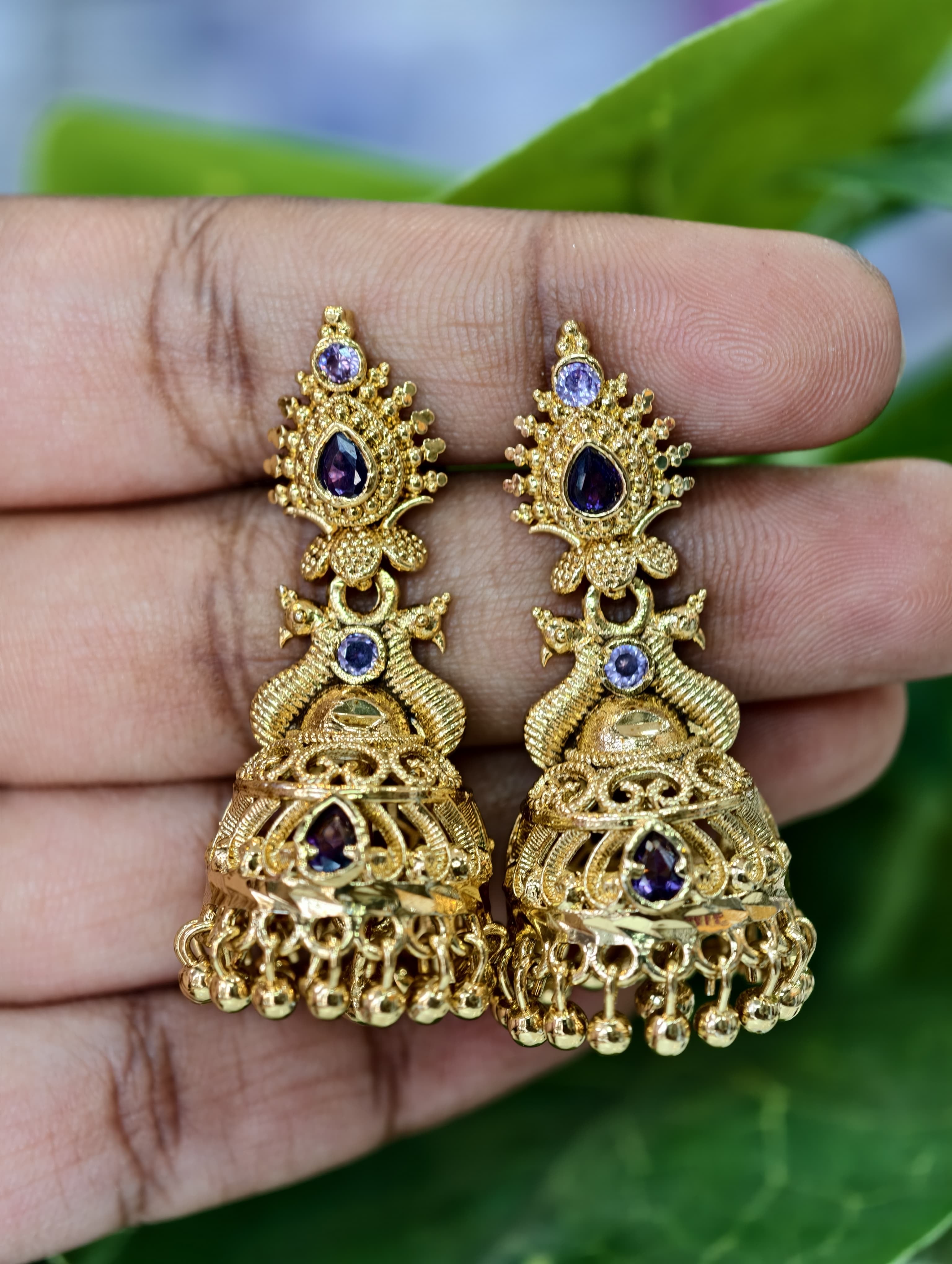 Gold Model Butta Earrings