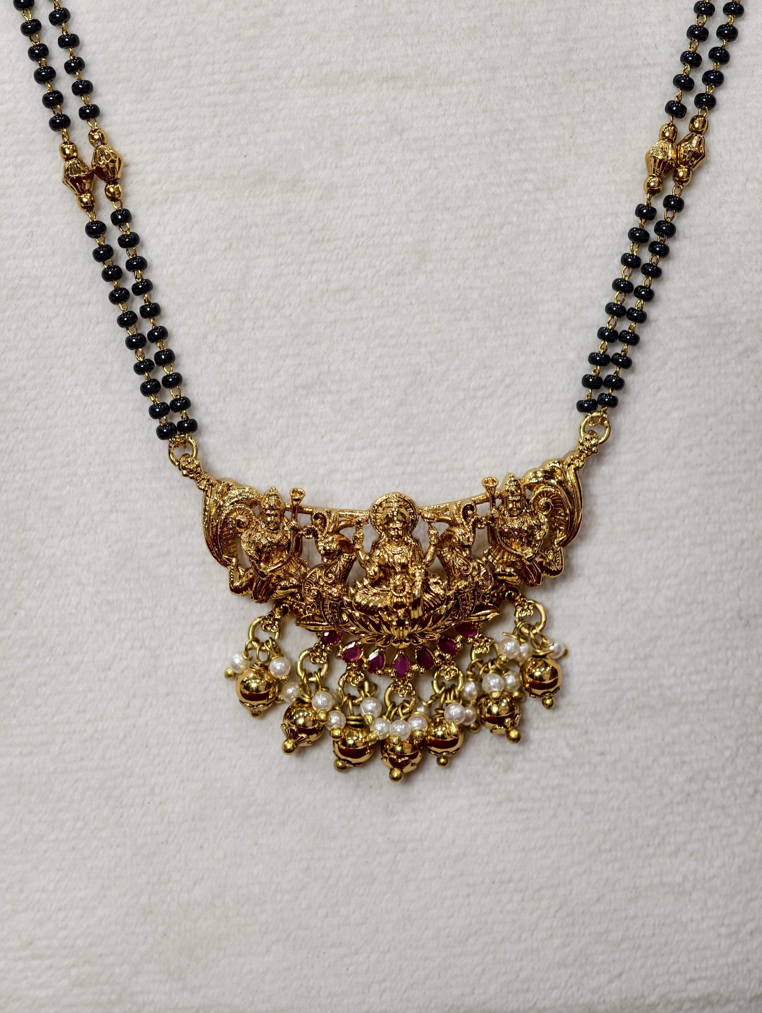 Long Black Beads