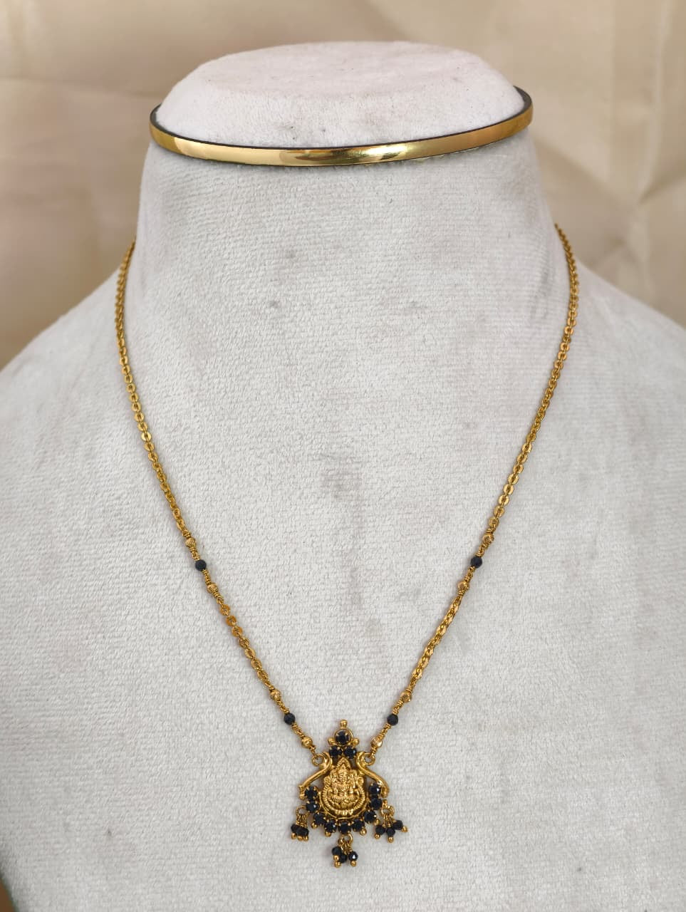 Lakshmi Short Black Beads (Handmade)