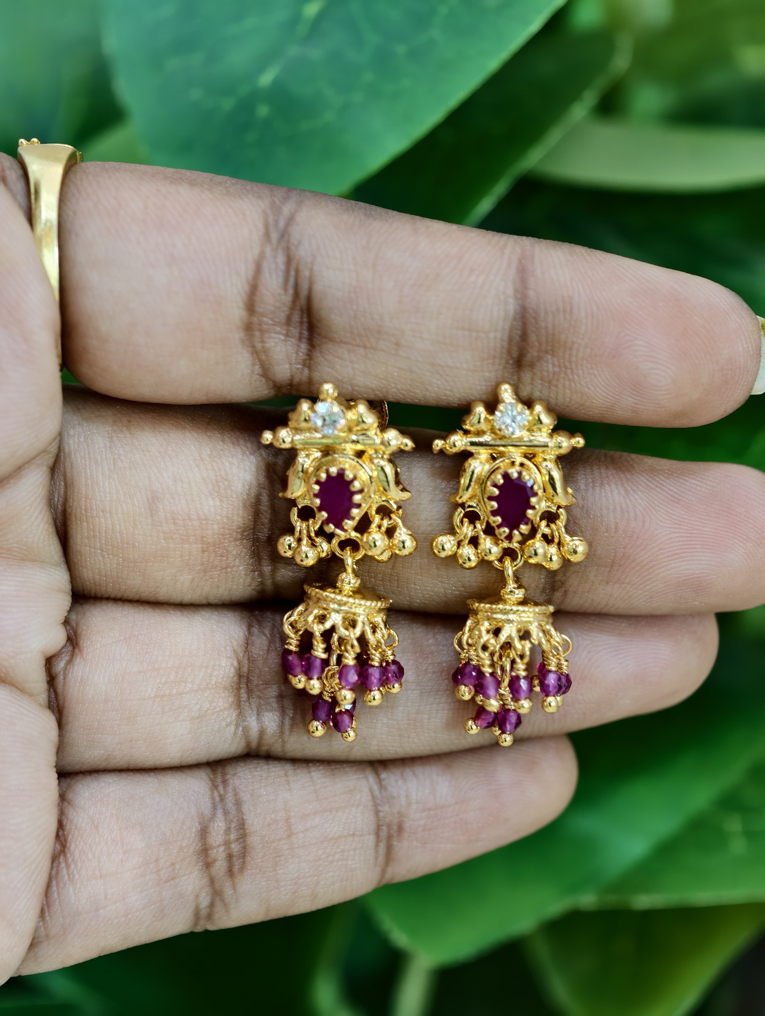 Gold Model Chandini Earrings