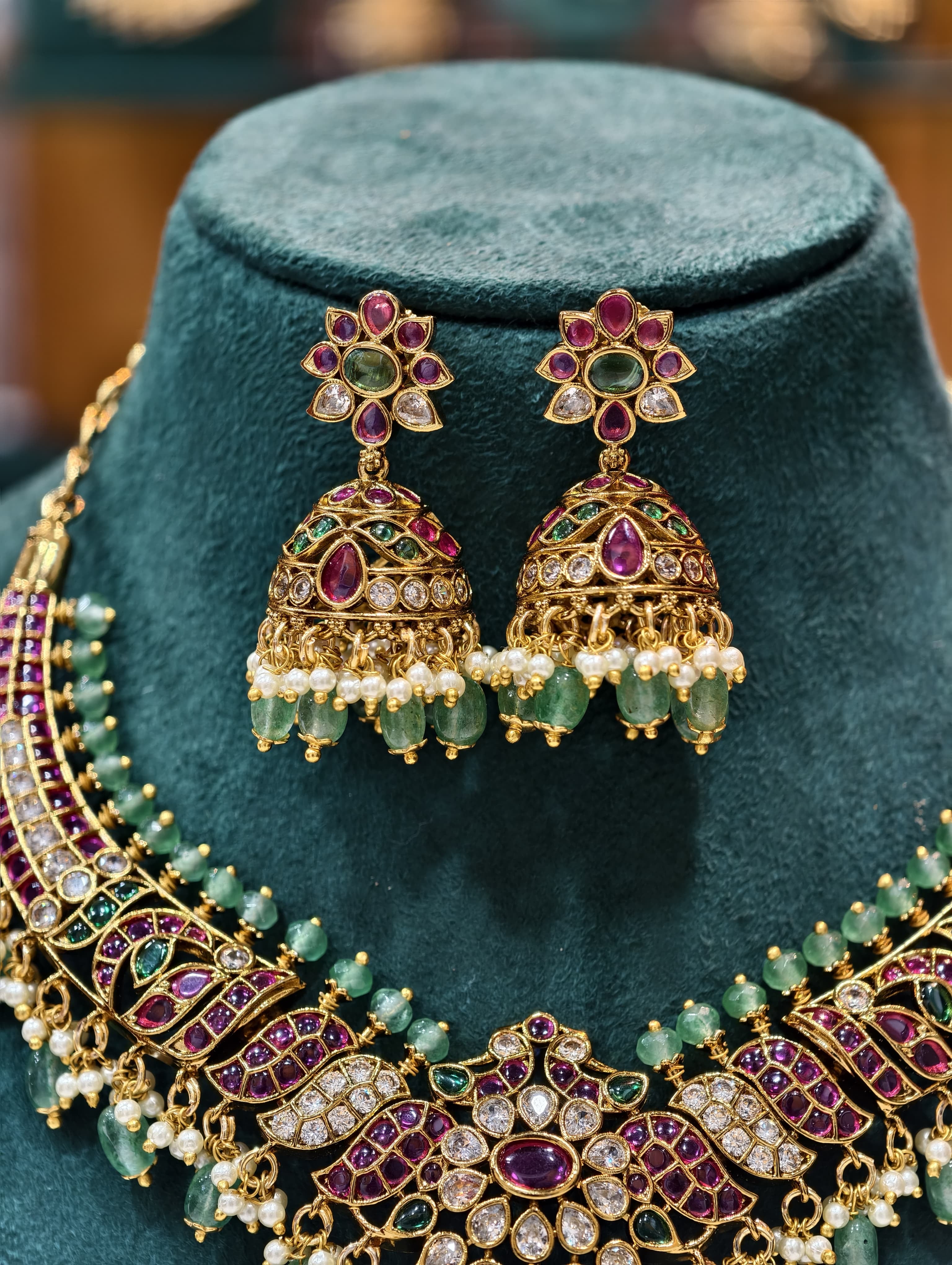 Premium Kempu Neckset