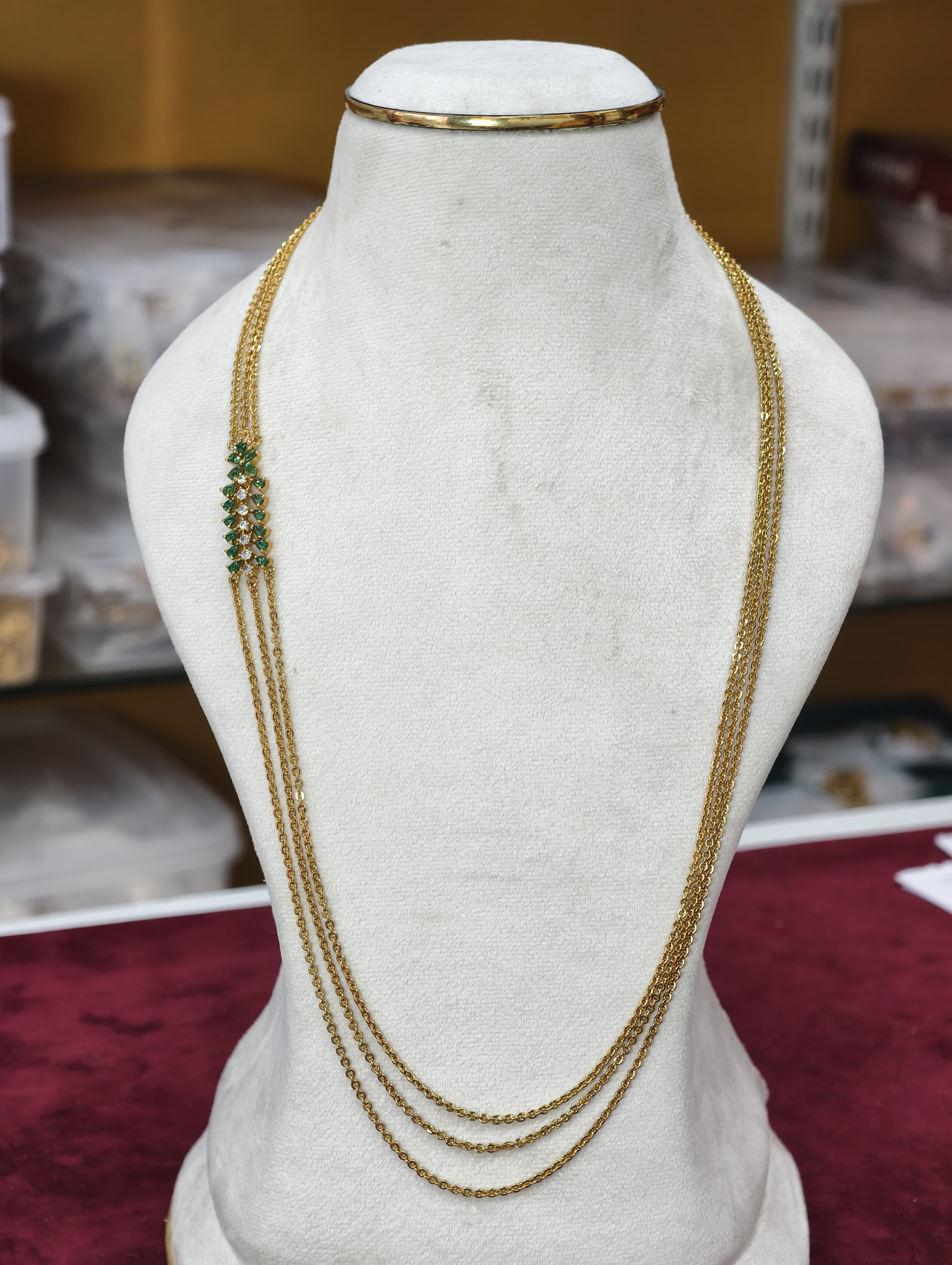 Chandraharam Chain (Three lines)