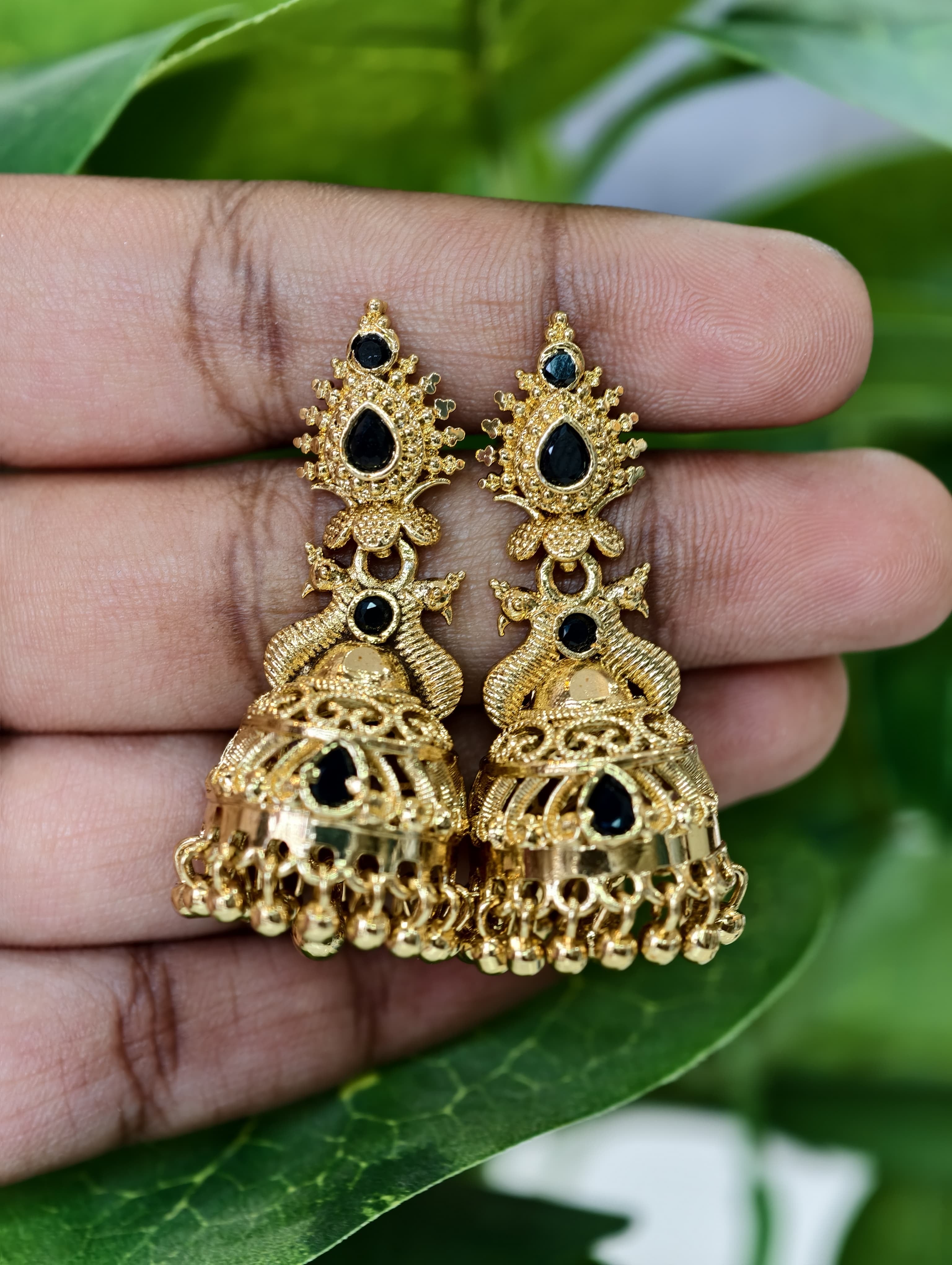 Gold Model Butta Earrings