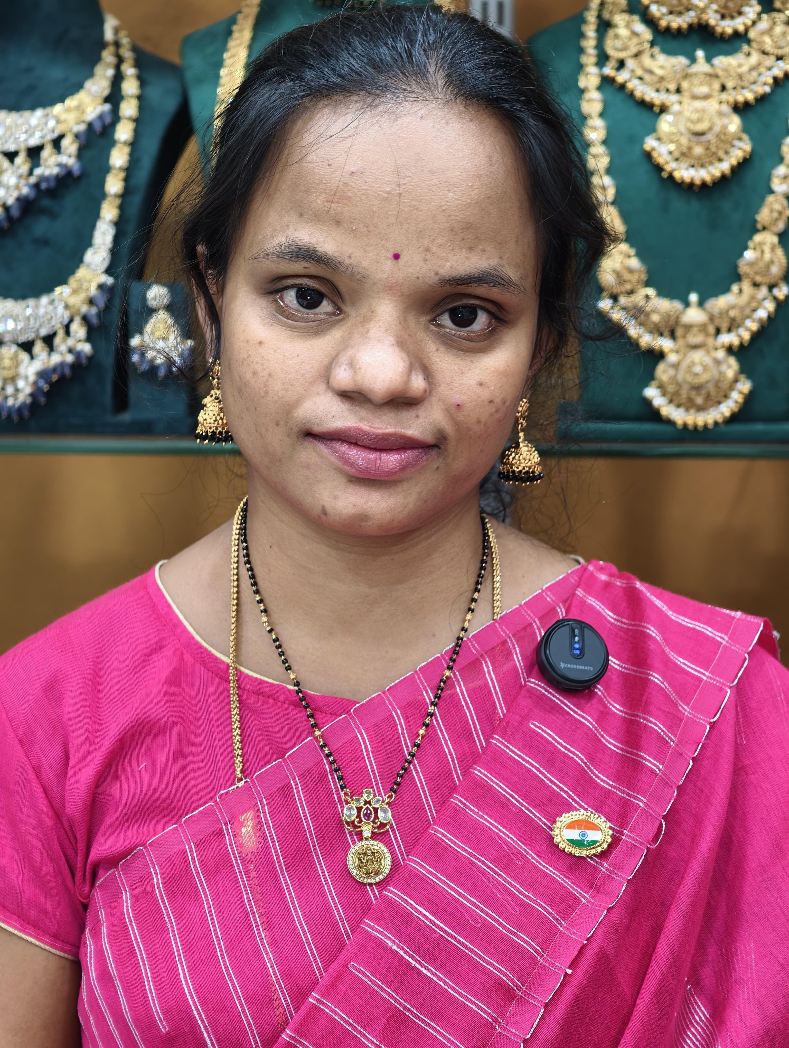 Premium Lakshmi Short Black Beads