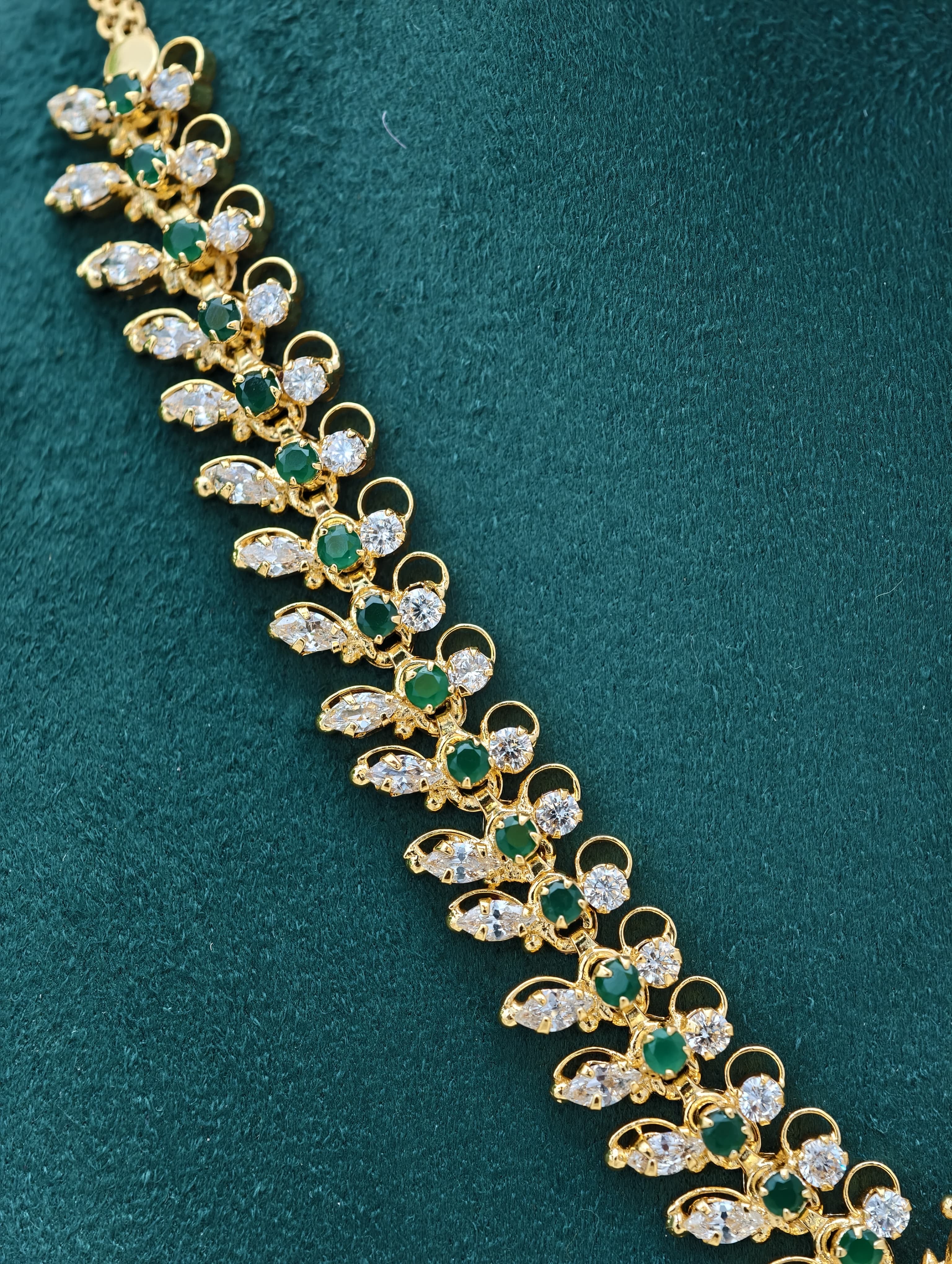 Gold Model Handmade Stone Necklace