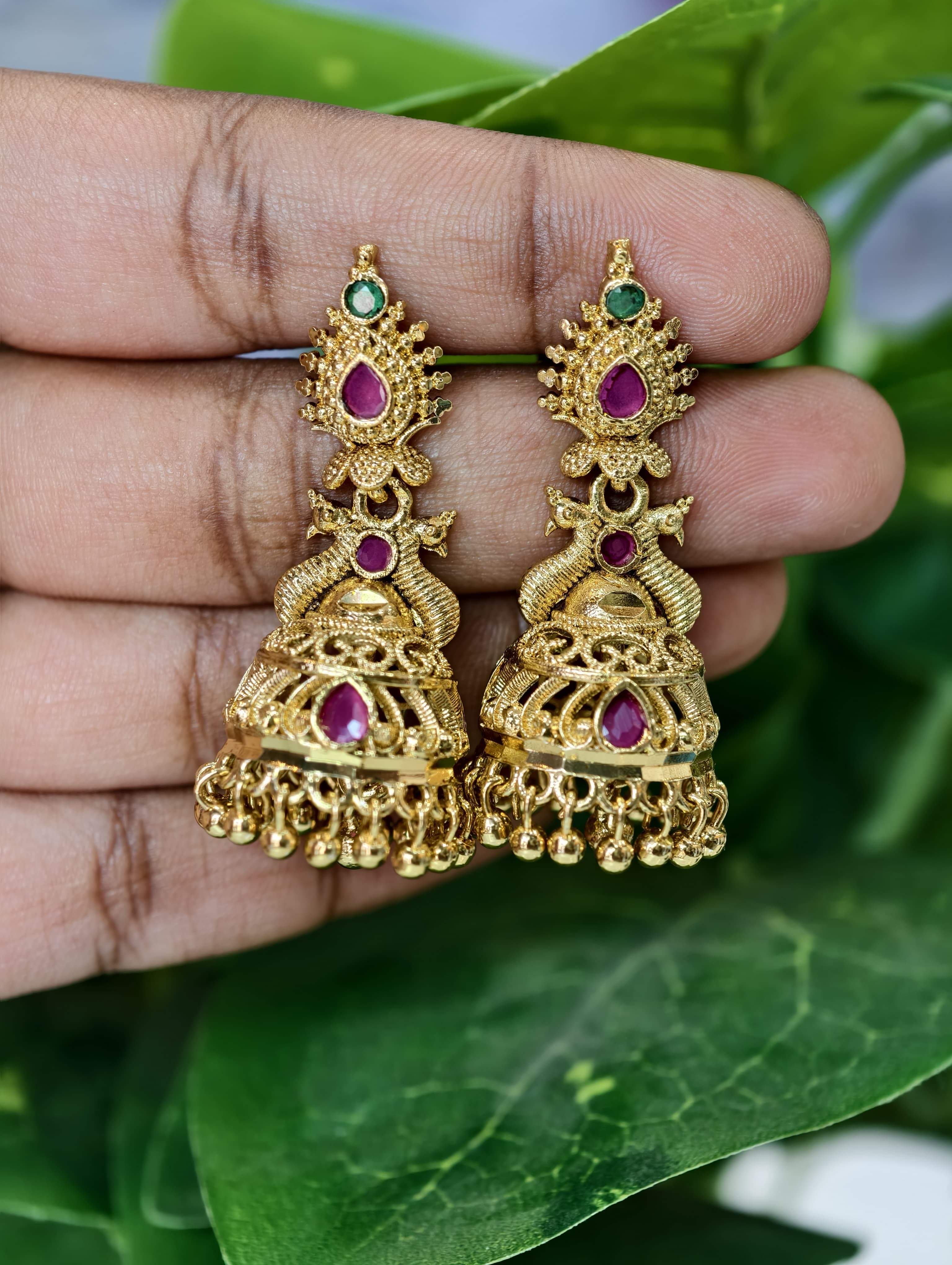 Gold Model Butta Earrings