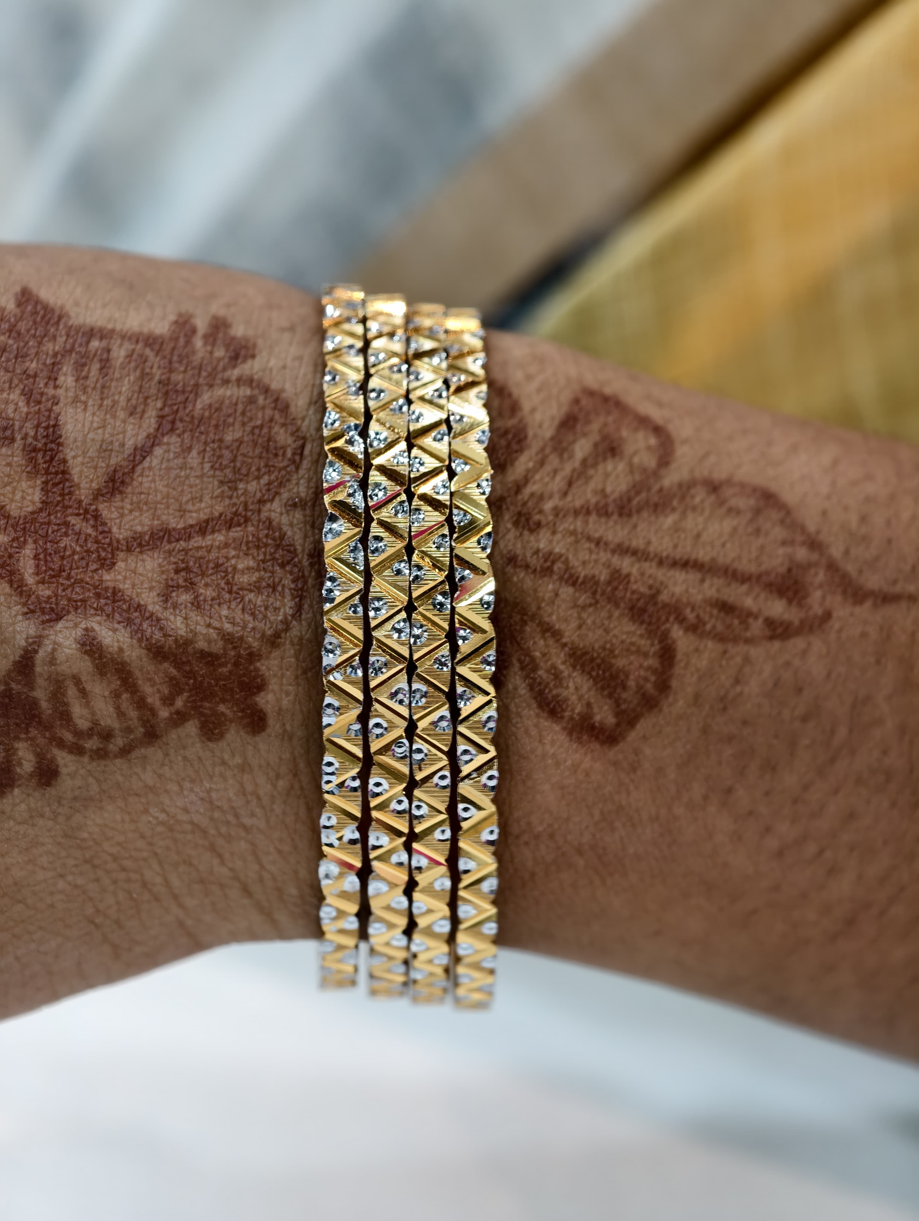 Dimond Replica Bangles