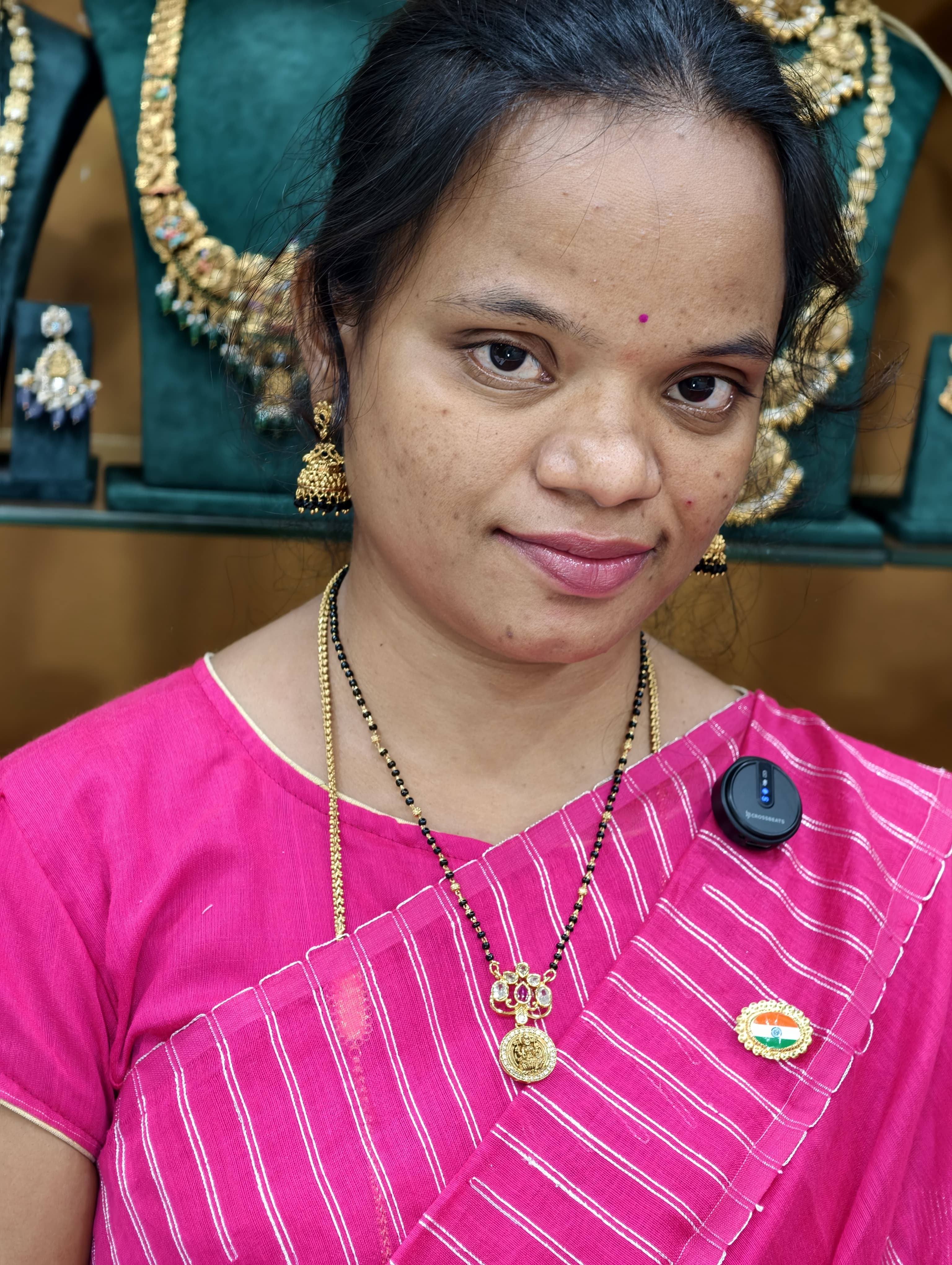 Premium Lakshmi Short Black Beads