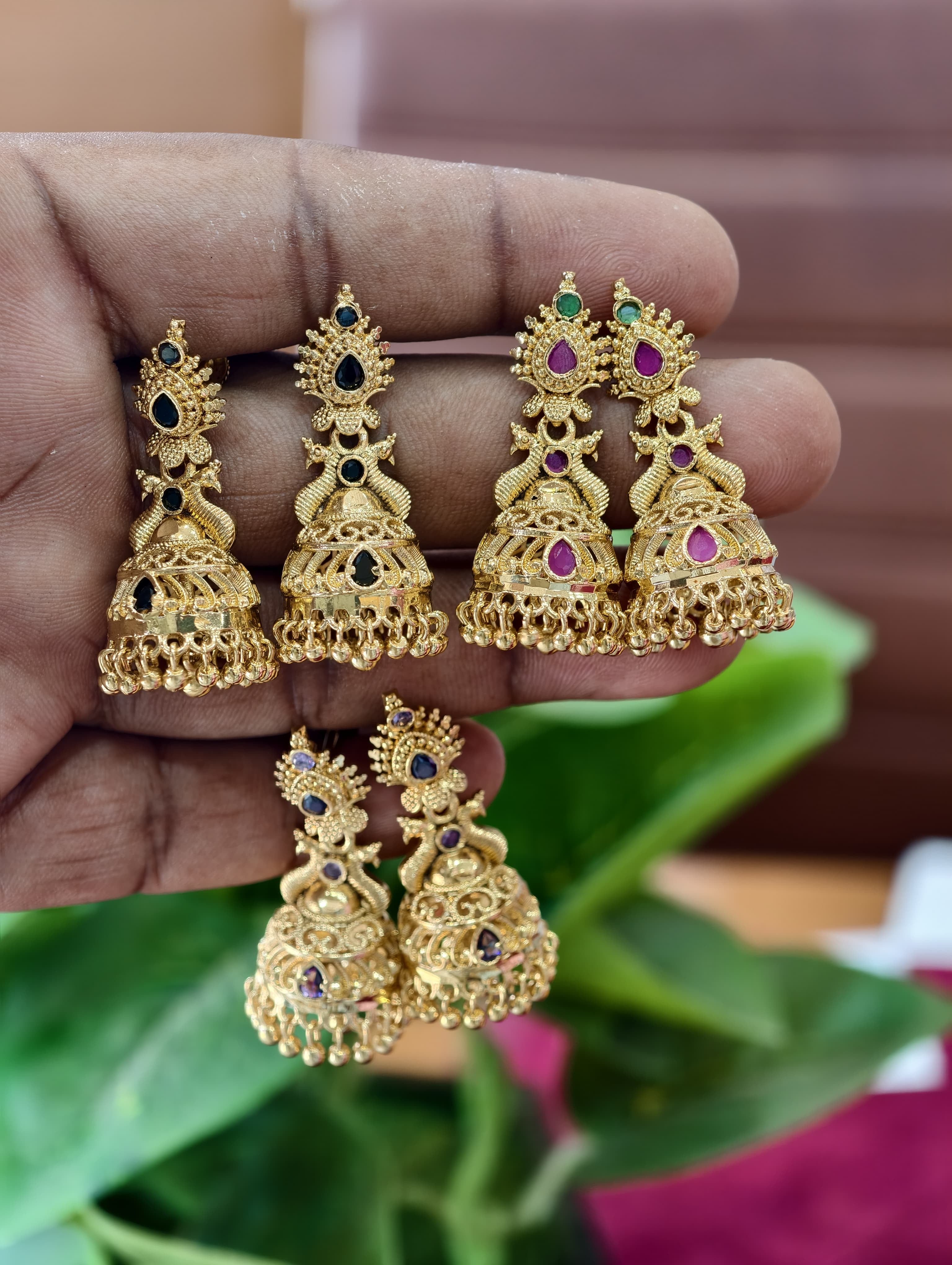 Gold Model Butta Earrings