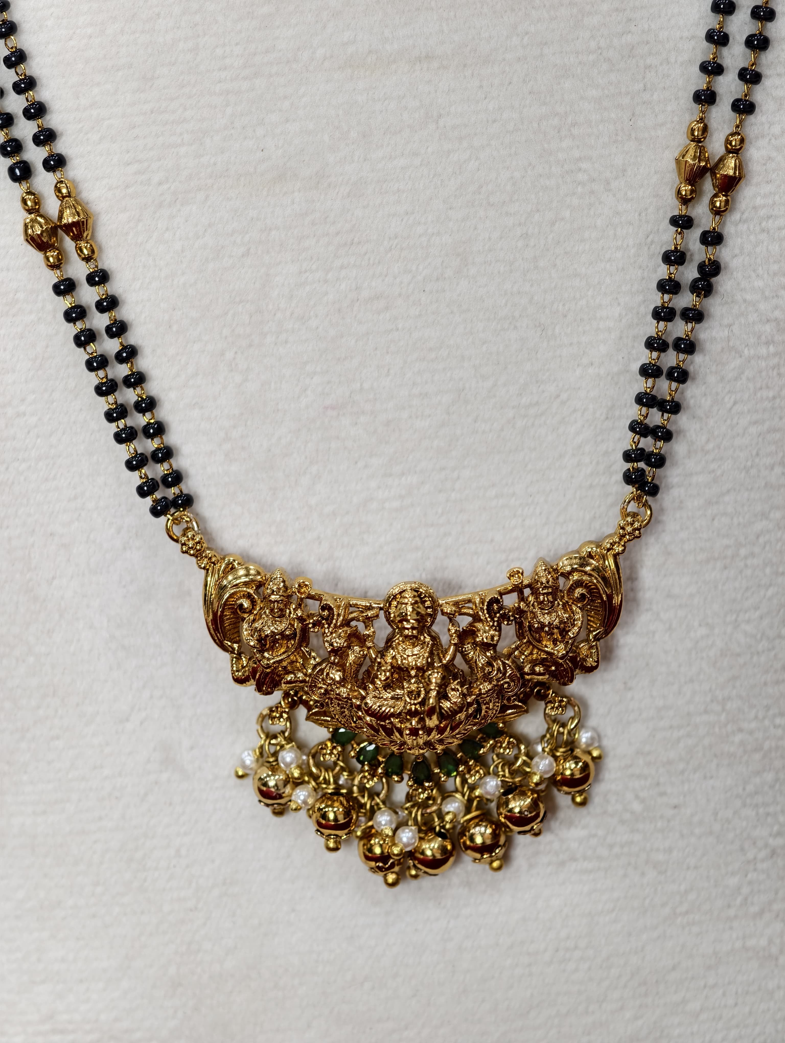 Long Black Beads