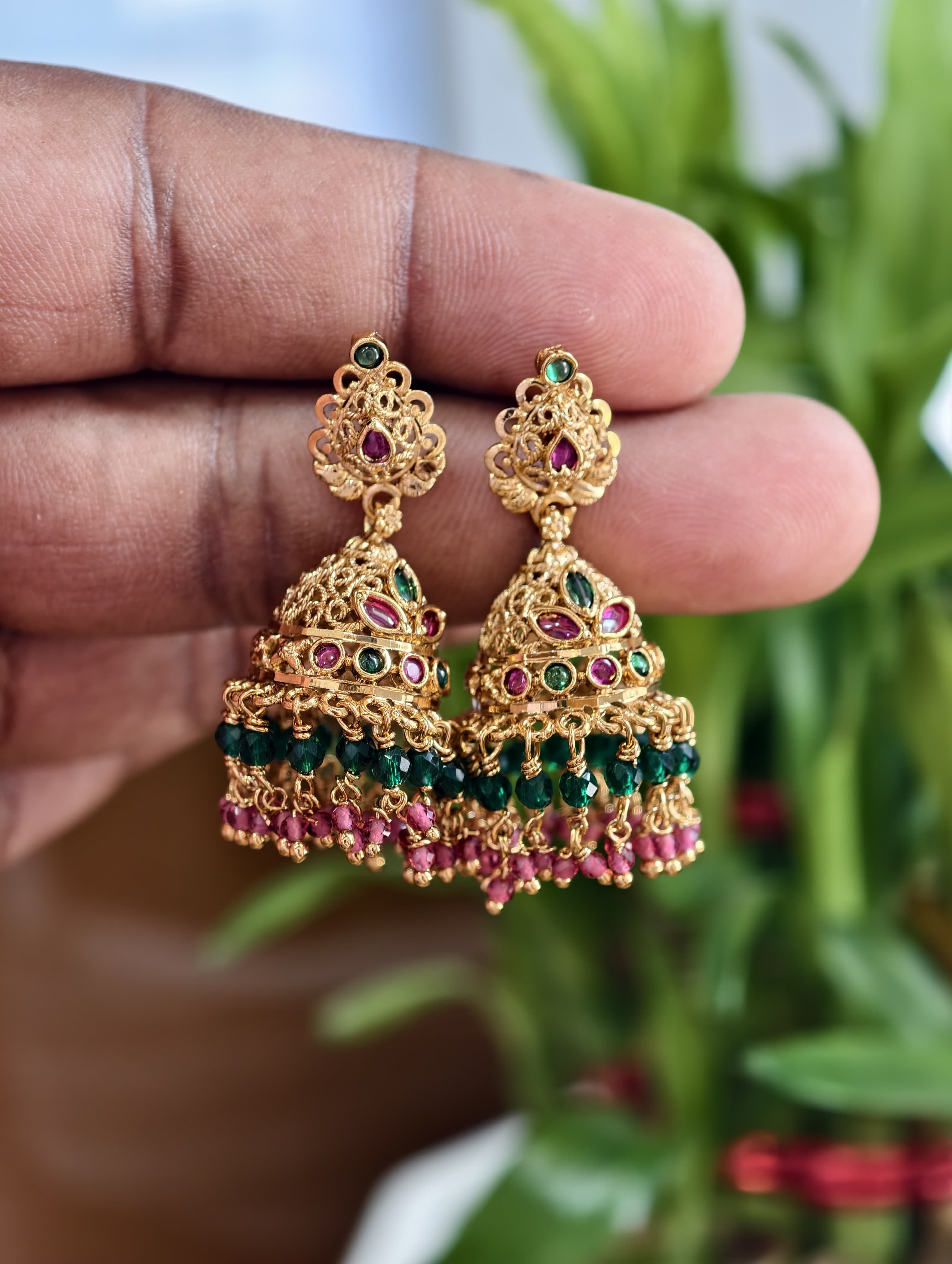 Multi Butta Earrings