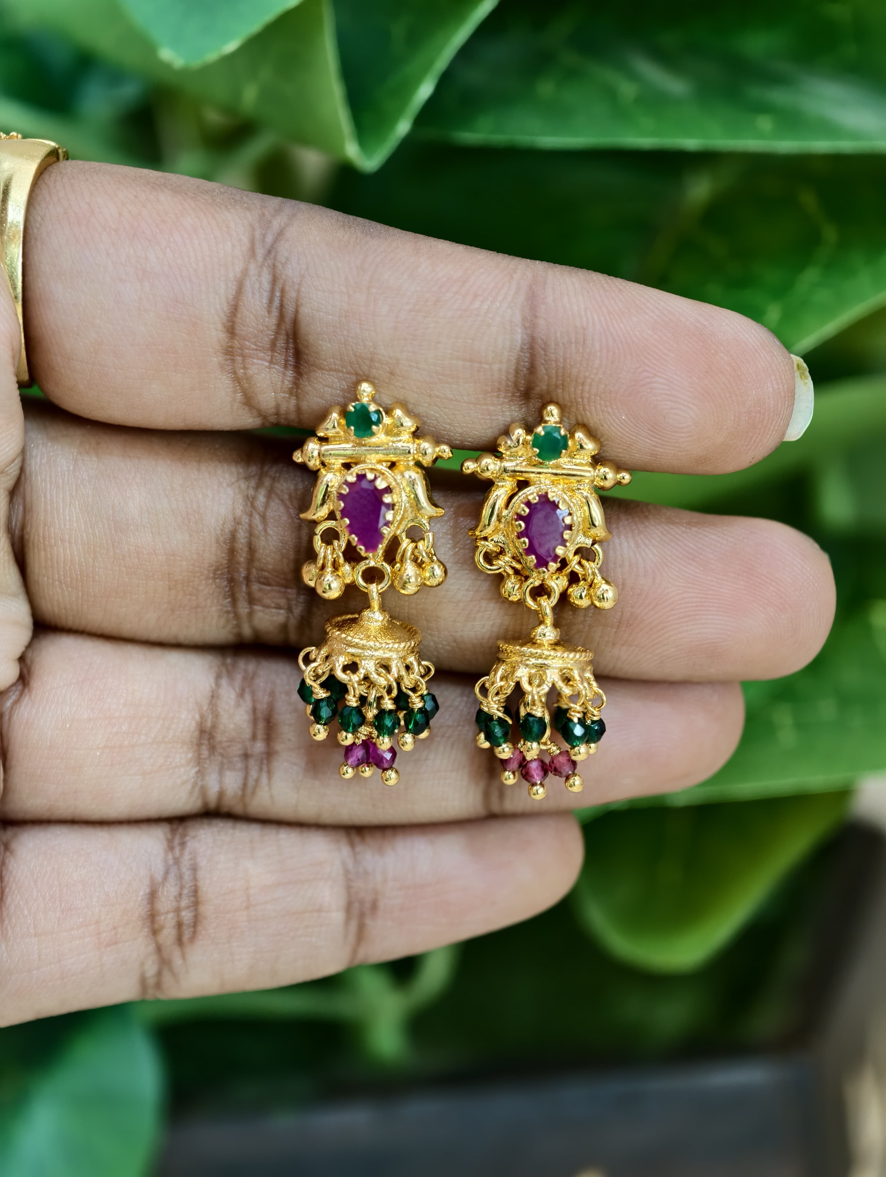 Gold Model Chandini Earrings