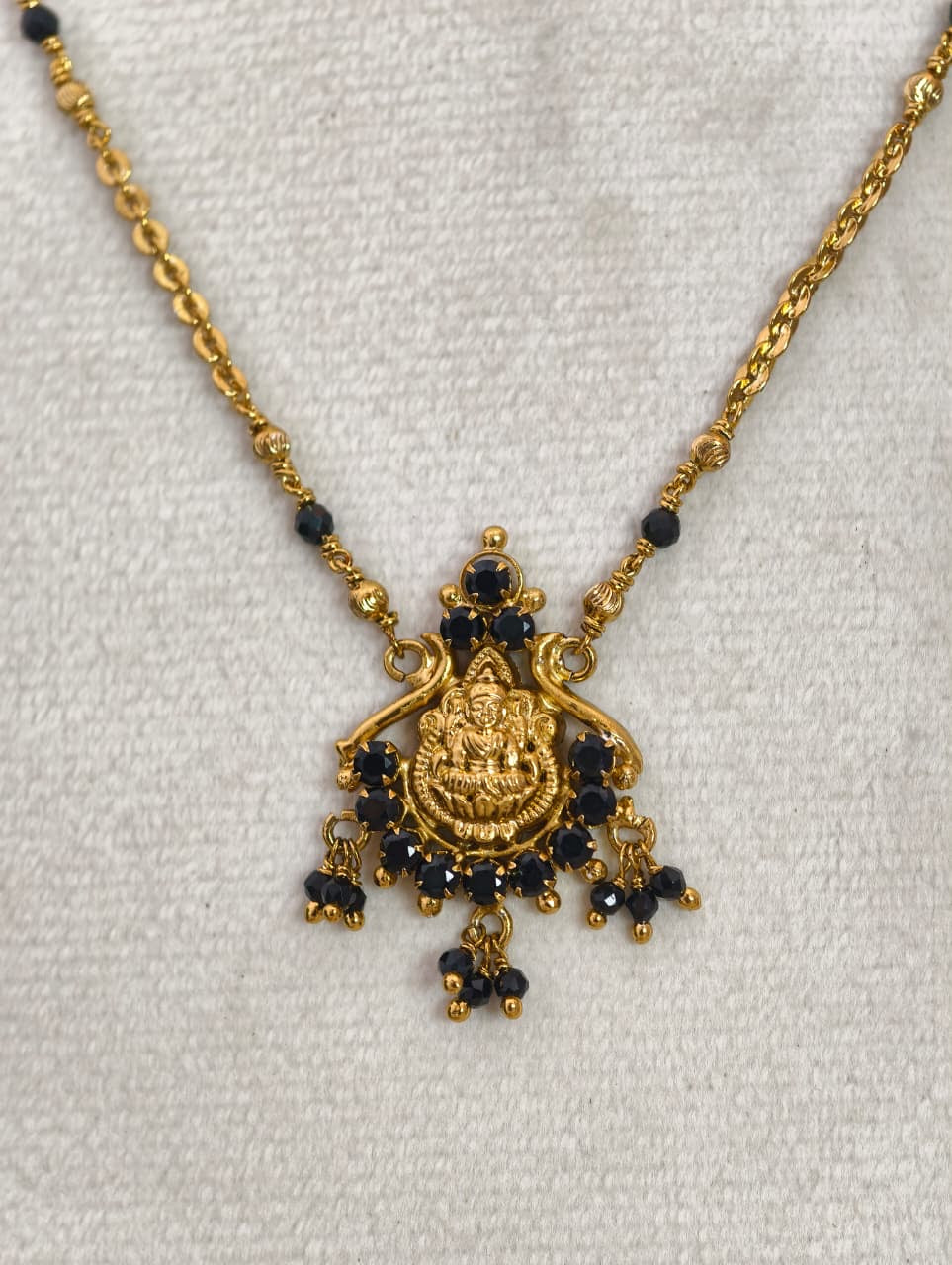 Lakshmi Short Black Beads (Handmade)