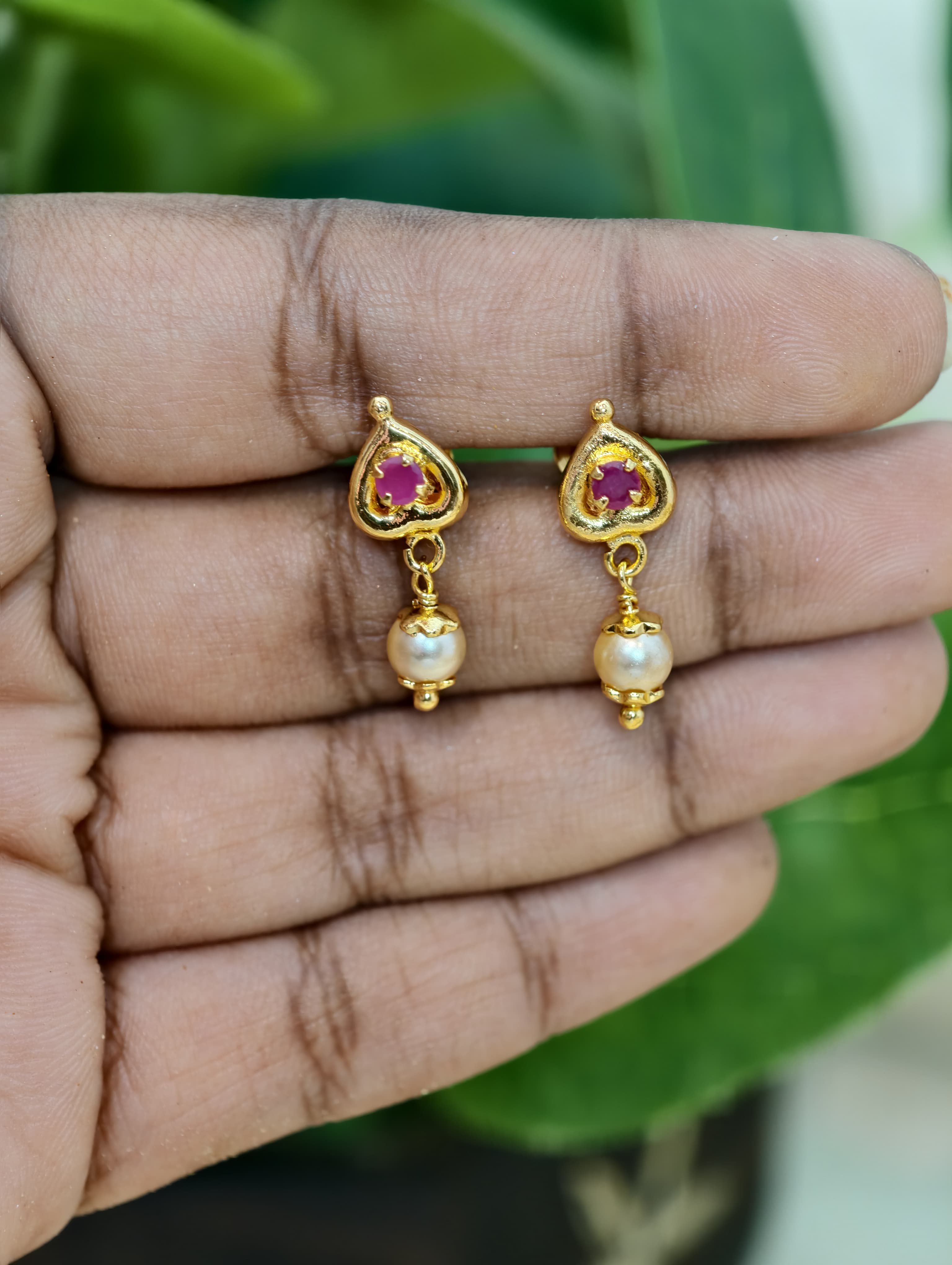Small Heart Shape Baby Earrings