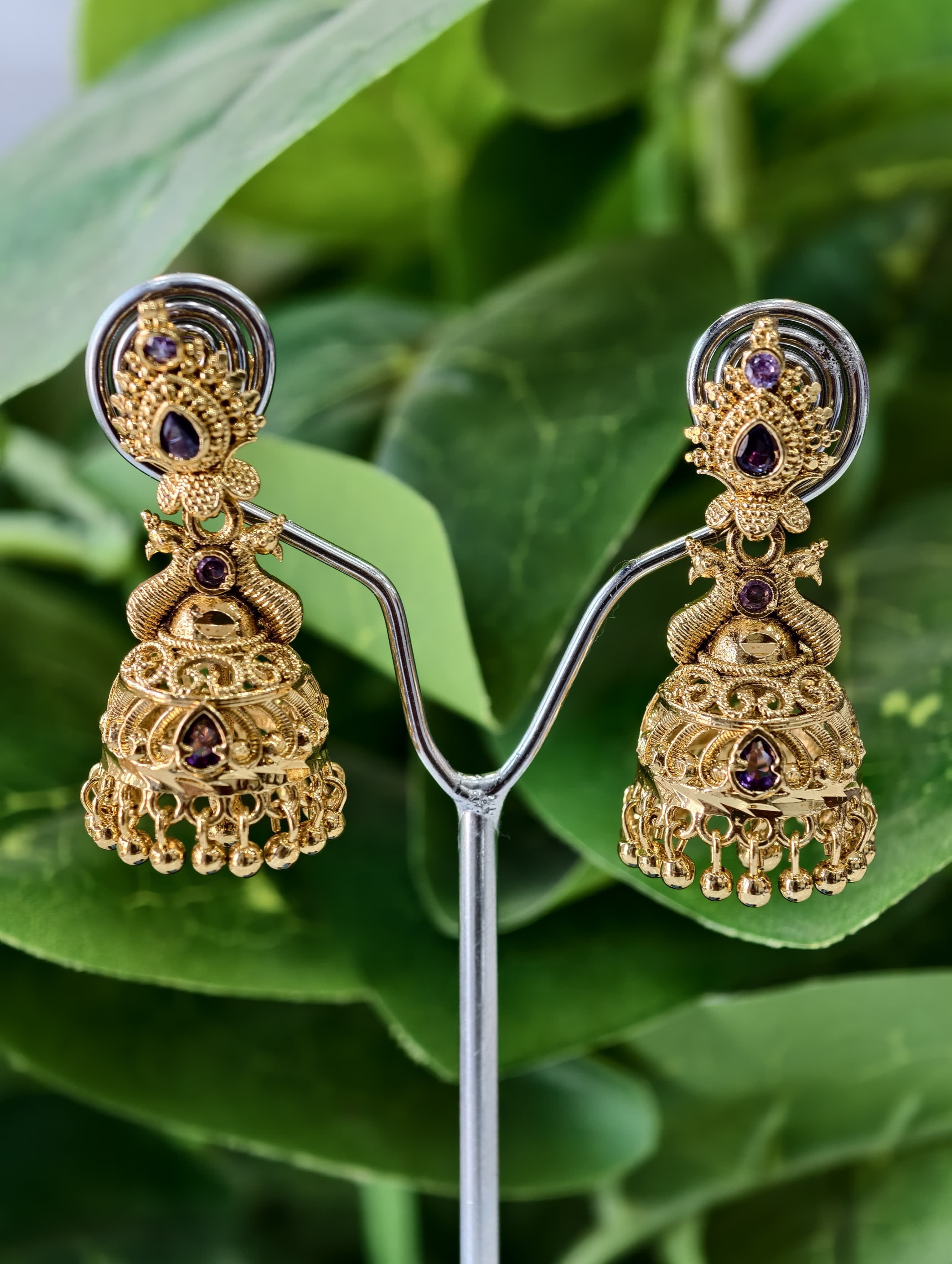 Gold Model Butta Earrings